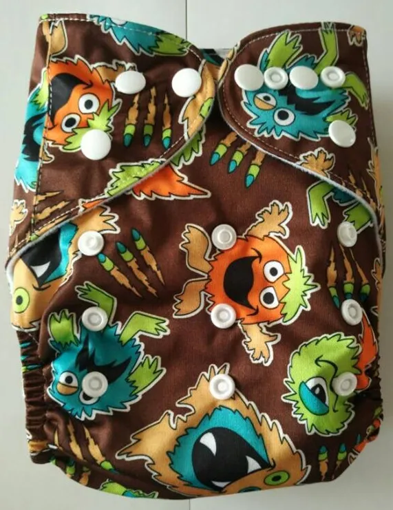 2016 New Cartoon Diapers Print Baby Nappies Prints Modern Kid Cloth Diapers WithOUT Insert you can choosen lots2360909