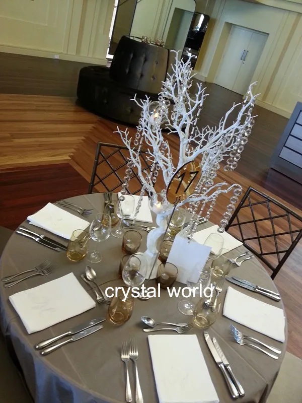 Árvores de cristal da decoração do casamento para a decoração. Árvore artificial para decoração do partido da peça central da tabela