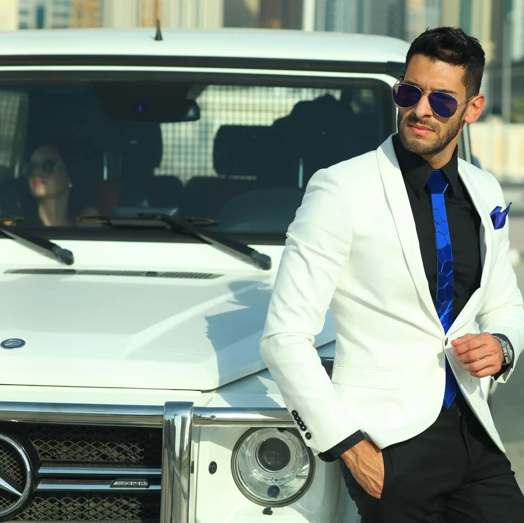 Haute qualité une seule veste pour hommes musclés mode dernières conceptions de manteau blanc mode tenues de mariage formelles