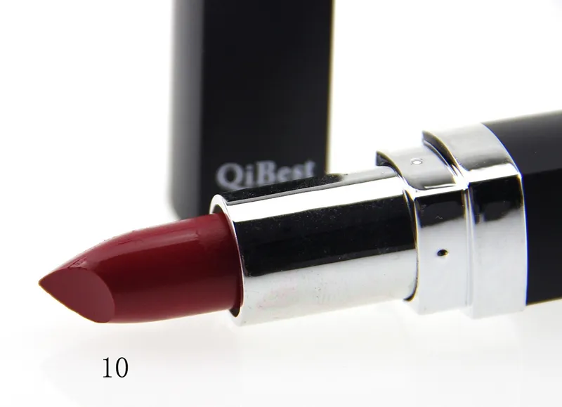 / DHL gratuit Qibest 12 couleurs rouge à lèvres Vampire raisin violet foncé noir rouge à lèvres Style Vampire mat rouge à lèvres cosmétique beauté