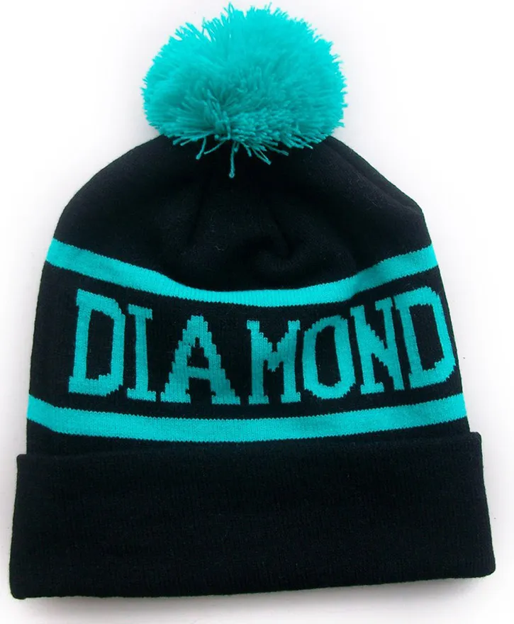 New Skullies Cappelli Hip Hop Diamond Diamond Berretti ricamato Berretti gli uomini Accessori Donna Cappello in cotone a maglia le donne Spedizione gratuita