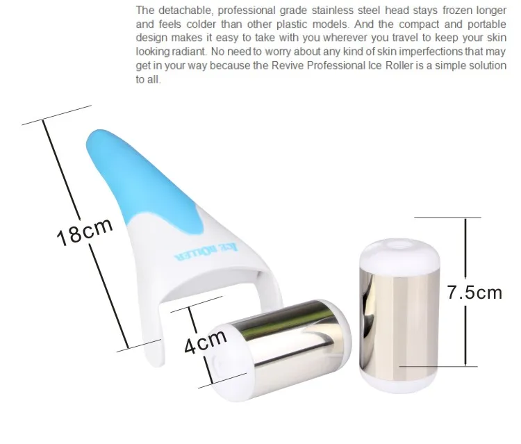 Hud Cool Ice Roller Skin Massage Ice Roller för ansikts- och kroppsmassage ansiktshud och förebyggande rynkor1746444