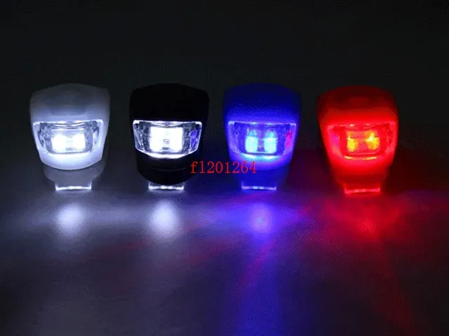 2 LED Bicycle Light Lamp Silicone Rear Back Light Wheel Waterproof Safety Bike 2LED Light,