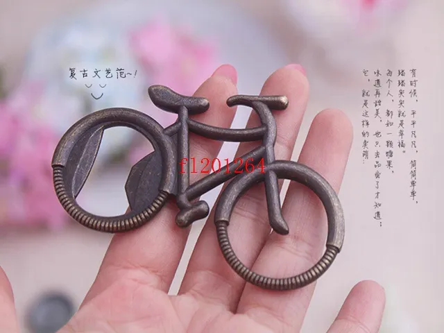 Fedex DHL Bike Bicycle Shaped Wine Beer Bottle Opener For Wedding favor party guest gift,