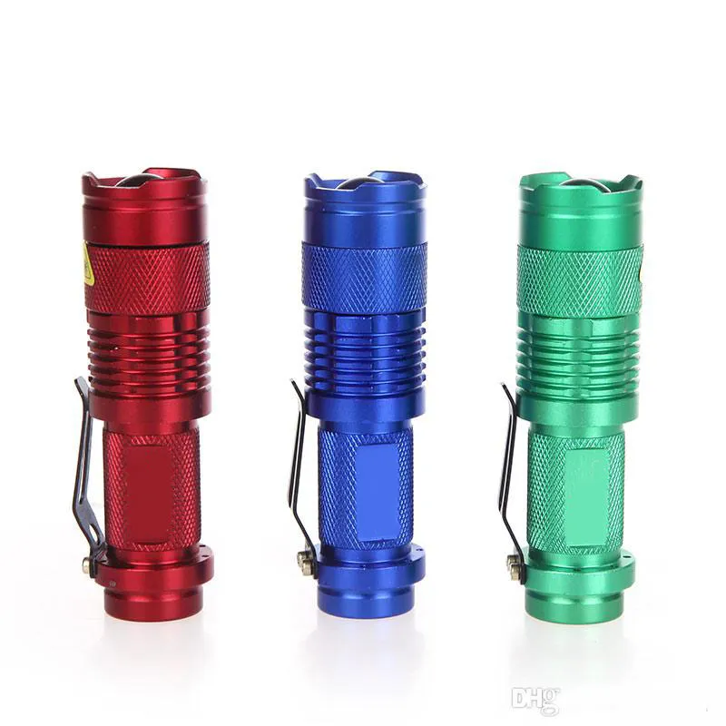 Flash Light 300LM CREE Q5 LED Camping Flashlight Torch Adjustable Focus Zoom Waterproof