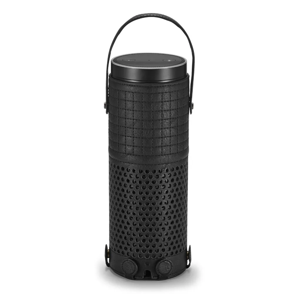 Großhandel hochwertige PU-Leder-Tragetasche für Echo Plus Lautsprecher-Hülle, Tasche, Handtasche, Aufbewahrungsbox