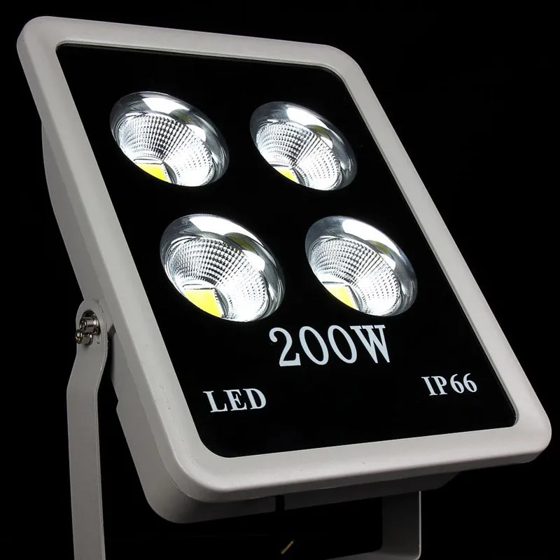 CE UL + IP66 COB 200W LED الأضواء الكاشفة عالية الطاقة في الهواء الطلق ضوء الفيضانات أدت محطة الغاز الإضاءة للماء بقيادة الستارة أضواء AC 85-265V 444