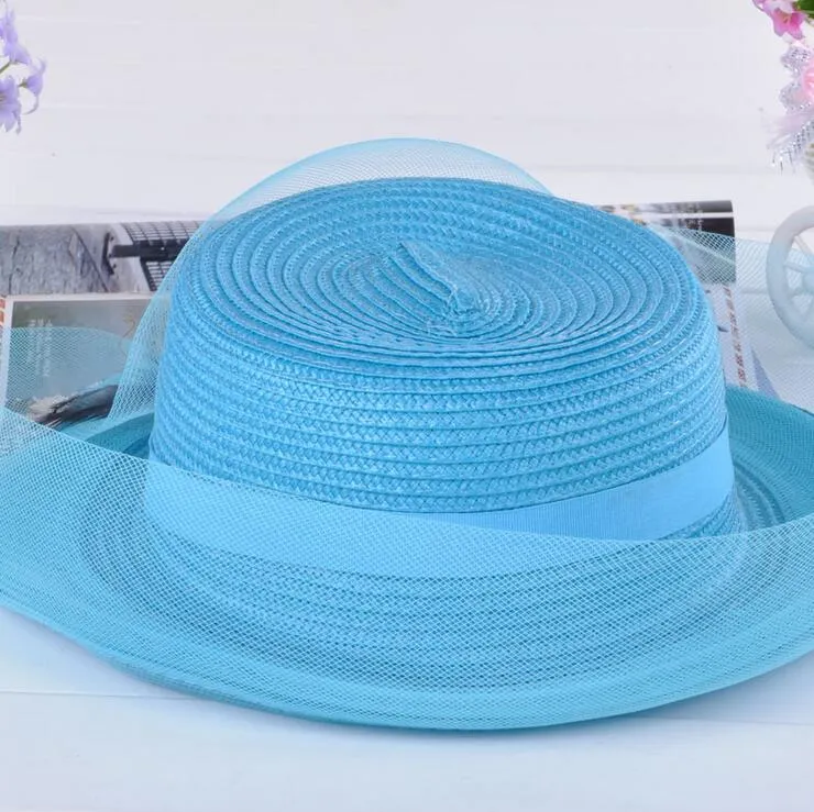 ヨーロッパとアメリカンスタイルのドームの小さな帽子の帽子の帽子サークルキャップヘッドドレス純粋な色旅行必要な帽子送料無料HT20