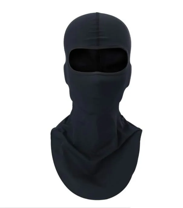 Preto motocicleta balaclava esportes motociclista moto pescoço mais quente proteção solar headwear máscara facial completa 232c