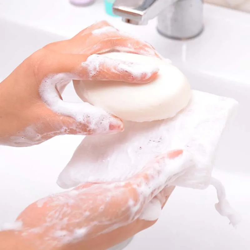 Soap Blister Net Cleanser Handmade Soap Bubble Net Antibacterial Cleansing Foam Net Bubble Bags 