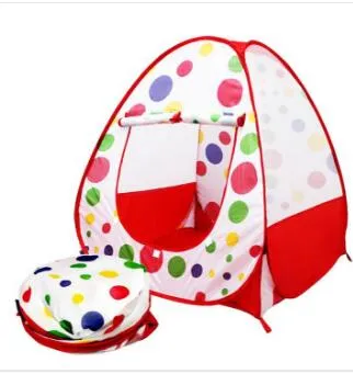 Children Kids Play Tents Outdoor Garden Folding Portable Toy Tent Indoor&Outdoor Pop Up Multicolor Independent House