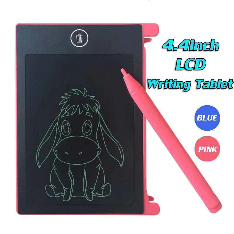 Mini Placa de Memorando Quadro-negro Prancheta 4.4inch LCD Escrita tablet Tabuletas Gráficas Canetas Para trabalho de escritório estudo Para presente de brinquedo da criança