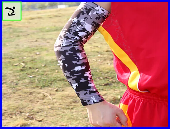 whole 2016 Baseball Stitches digital camo arm sleeves baseball Outdoor Sport Cycling Arm Sleeve DHL3639233