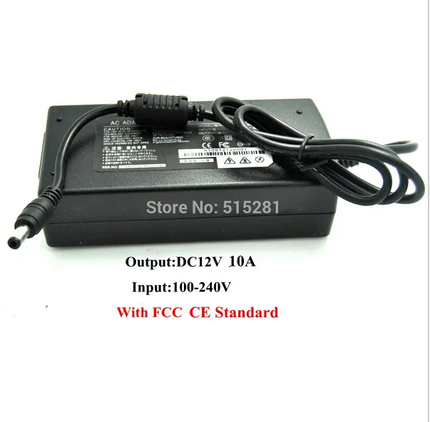 DHgate.com:12V 10A Power Adapter, 120W AC/DC Power Supply Transformer ...