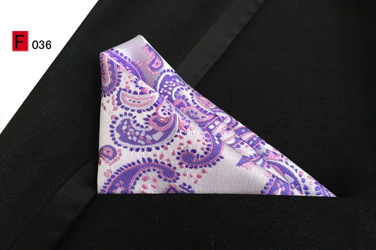 Hankerchief Pocket square 2525cm jacquard weave men039s Napkin kerchief For necktie Cocktail Party Wedding Party Chri8038493