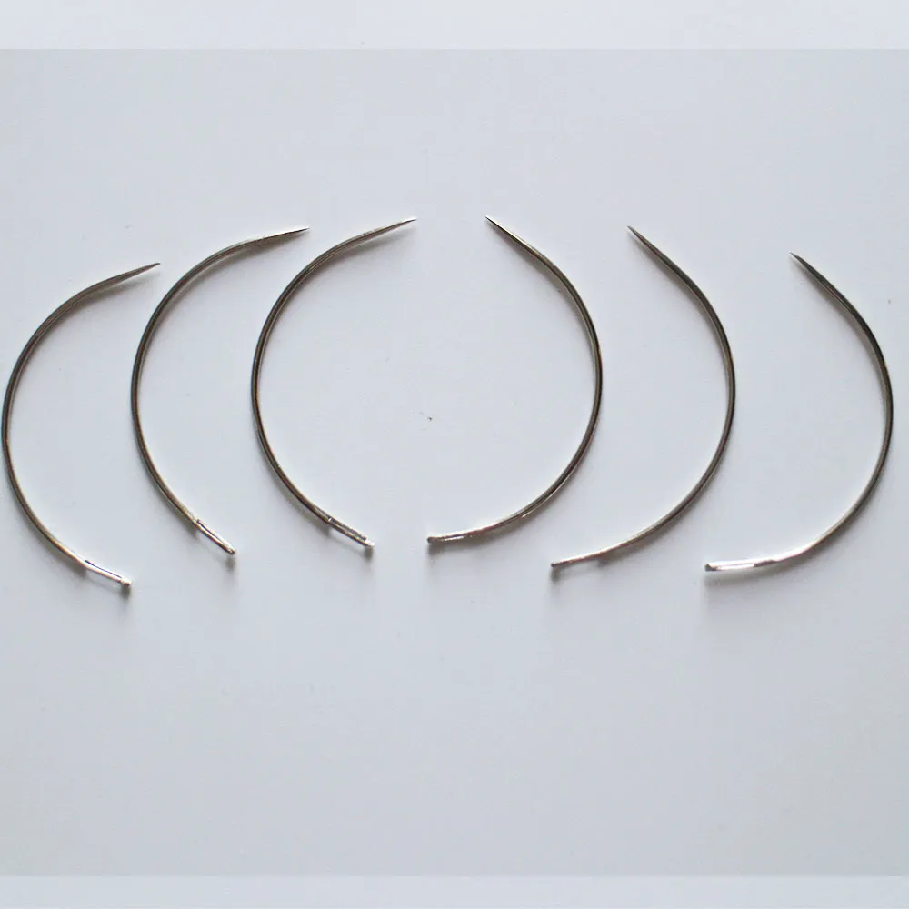 9cm Long C Type Curved Needles For Hair Pick Weft And Hair Pick