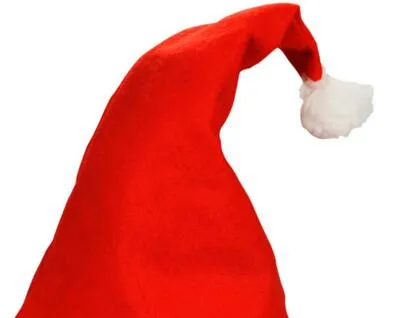 wholesale décoration de Noël fête bonnet de noel bonnet rouge et blanc pour costume de père noël
