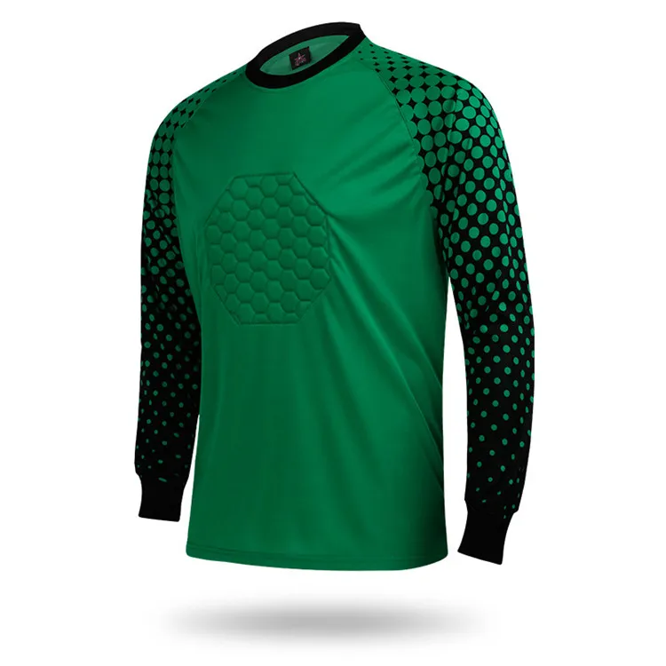 Maillots pour hommes Football chemise à manches longues pantalons courts athlète adulte pull maillot de Football gardien de but vêtements d'entraînement