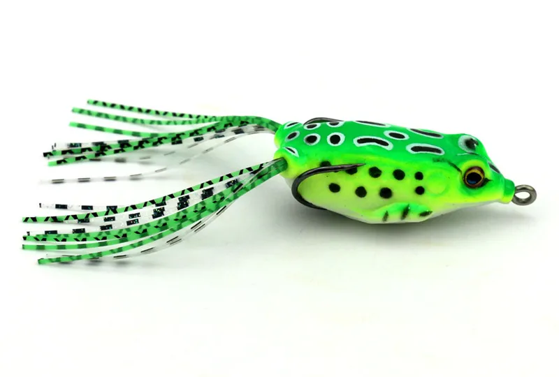 Leurres de pêche à la grenouille à rayons d'écume souples pour la pêche au brochet Barra Pesca 8.2g 5.5 cm leurre artificiel appât de grenouille matériel de pêche 5 couleurs