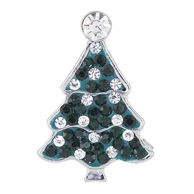 NSB2390 Botón de la joyería de la broche caliente de la venta para el collar de la pulsera 2015 joyería de la manera DIY Cristalino Diseño del árbol de navidad Aleaciones