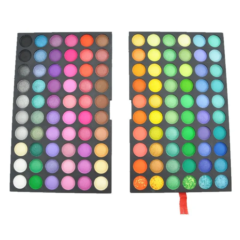 Partihandel er / Professionell 120 Färger Ögonskugga Eye Shadow Blusher Palette Pulver Makeup Kosmetiska Mode Kit EMS / DHL Gratis Ship