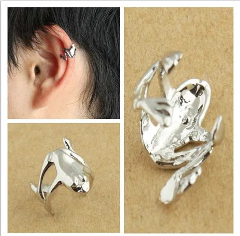 Frog Ear Cuff Punk Style Unisex Earrings Cheap Jewelry Free Shipping LM-C057