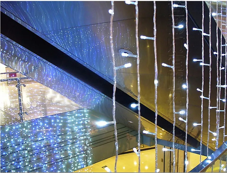 Luzes de Natal AC 220V UE/AU/EUA Rom￢ntica estrela de fada LED CURNANTE Ilumina￧￣o de cordas para f￩rias Garland para festas de decora￧￣o de decora￧￣o