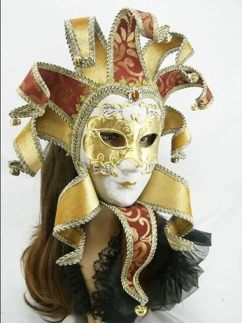 Paquet unique Masque de carnaval du Brésil dans le style de musique de carnaval de Venise Dessin à la main masque de mascarade de grain en trois dimensions livraison gratuite FD05