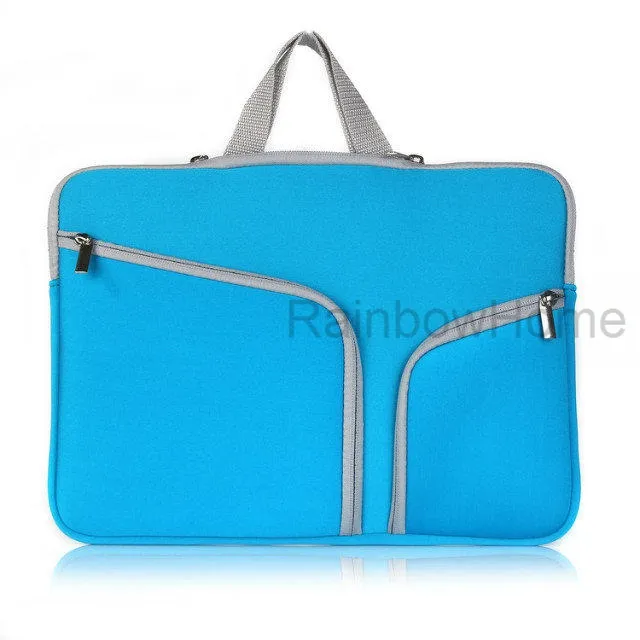 Sottile custodia protettiva laptop borsa con cerniera borsa a tracolla Macbook Air Pro Retina 12 13 15 pollici borse da viaggio durevoli