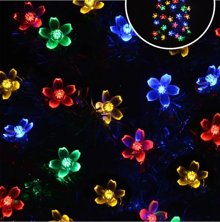 Yue Lan светодиодные солнечные светильники рождественские огни сад украшения домашние декоративные огни мигают огни звезды