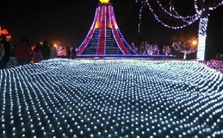2m * 3m 210ls Net Light Light Lights Navidad Fairy Flash Lights LED Strings Boda Navidad Decoratio AC 110V-250VN