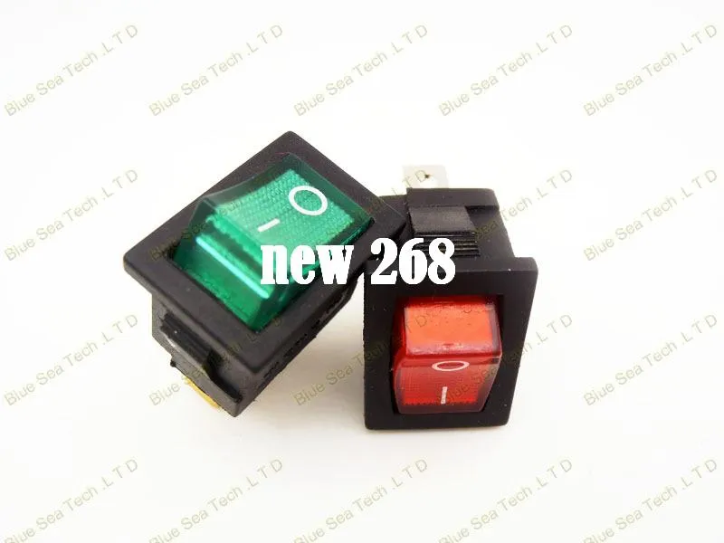 LEVSEB 6-Pin Rocker Switch – DPDT On/On – 6A 250VAC / 20A 12VDC – KCD1-1-202