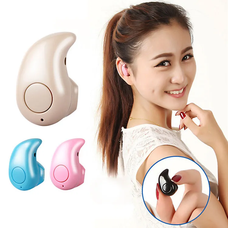 S530 Mini Sports Trendy Auricolare invisibile Wireless Bluetooth 4.0 Cuffie in-ear Auricolare vivavoce stereo per tutti i telefoni con scatola 300 pezzi