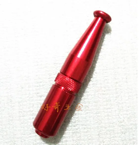 Metal pipe portable fashion creative outlet pipe torpedo mouthpiece, color random delivery