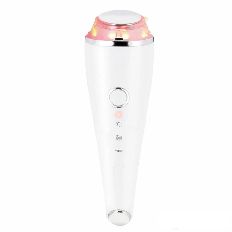 Ultrasonic Cold Hammer Vibration SPA Face Eye Massager LED Photon Rechargeable Beauty Skin Care Anti Lines Wrinkles Portable Home Use