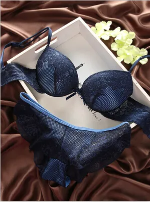 Wholesale Lace Embroidered Lace Panty Bra Set Sexy Lingerie For Women In Large  Cup Push Up And Panty Included From Apparelone, $15.18