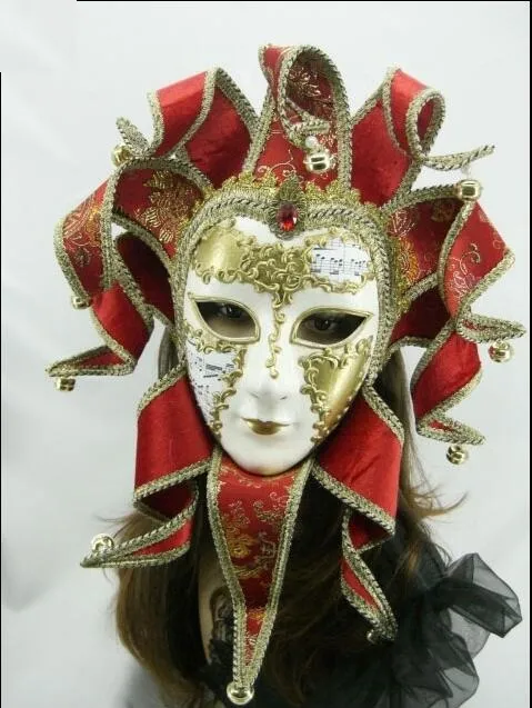 Pacchetto singolo Maschera di carnevale brasiliano nello stile musicale del carnevale di Venezia Disegnare a mano maschera mascherata a grana tridimensionale ship189V