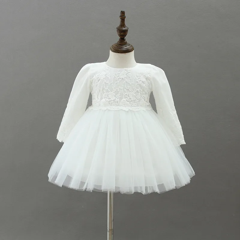 3 a 24 meses de encaje caída / otoño bautizo vestidos para niños de la ropa del 3 a 24 meses de encaje caída / otoño bautizo vestidos para niños de la ropa del