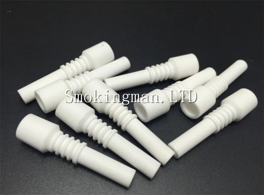 In Stock Mini Ceramic Nail 10mm Male Ceramic dabber Smoking Accessories 14mm 18mm Tip For Glass Bongs Water pipe quartz Titanium