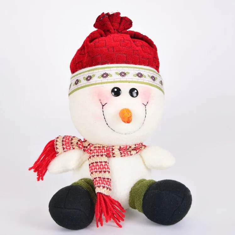 New Arival 27cm Christmas Gift Snowman Doll Navidad Christmas Decorations Pendants Toys Festival Gifts For Kids