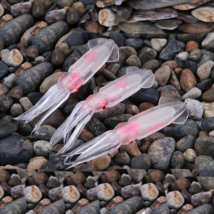 20pcs/lot Fishing Squid Lures Soft Trulinoya Fishing soft Lure Sea Fishing Squid Jigs Artificial Bait Soft Lures