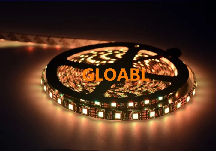 Black PCB LED Strip 5050, DC12V, Czarny płytka PCB, IP65 Wodoodporna, 60ed / M, 5m 300ED, RGB, Biały, ciepły biały, czerwony, zielony, niebieski