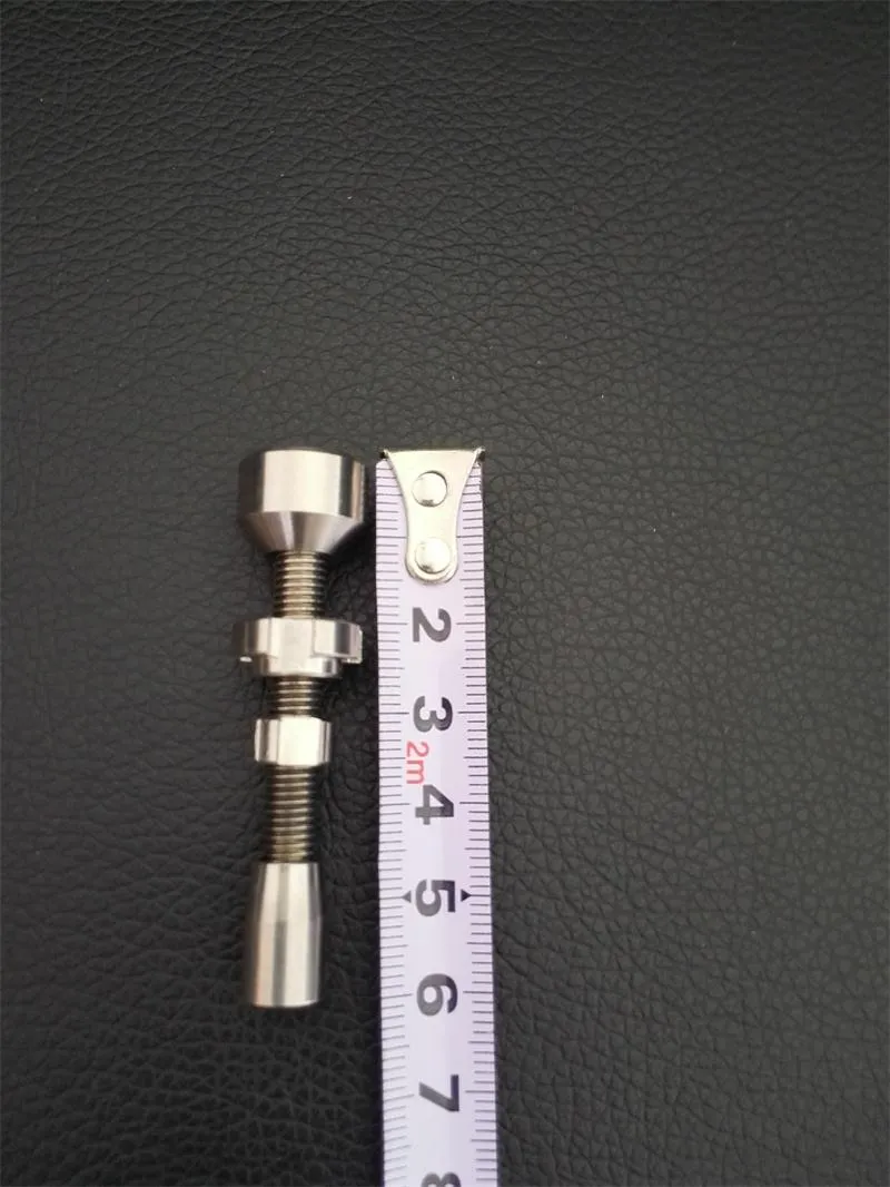 14.4mm ang18.8mm Titanium Nail fumare pipa in metallo click n vape pipe ad acqua Incense Globe Dab Oil Rig