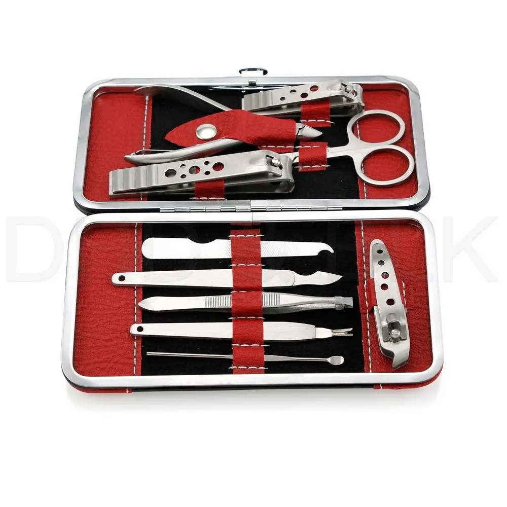 Pedicure Manicure Set Nail Clippers Cleaner Cuticle Grooming case manicure kit nail polish Cleaner Kit Case