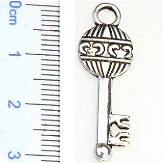 Charms Jewelry Mixes Antique Srebrne Keys Metal Vintage Nowe DIY Fashion Jewelry Akcesoria do biżuterii