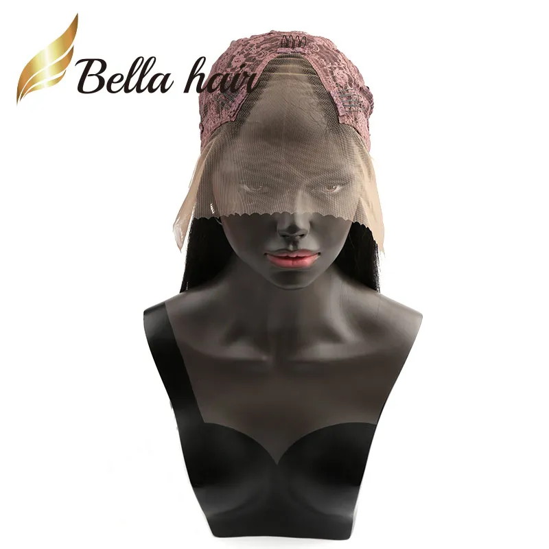 Bellahair 130٪ 150٪ U جزء الدنتلة شعر مستعار مع مقاطع مستقيم بيرو الشعر الباروكات 24 بوصة طويلة الجبهة الإنسان قابل للتعديل