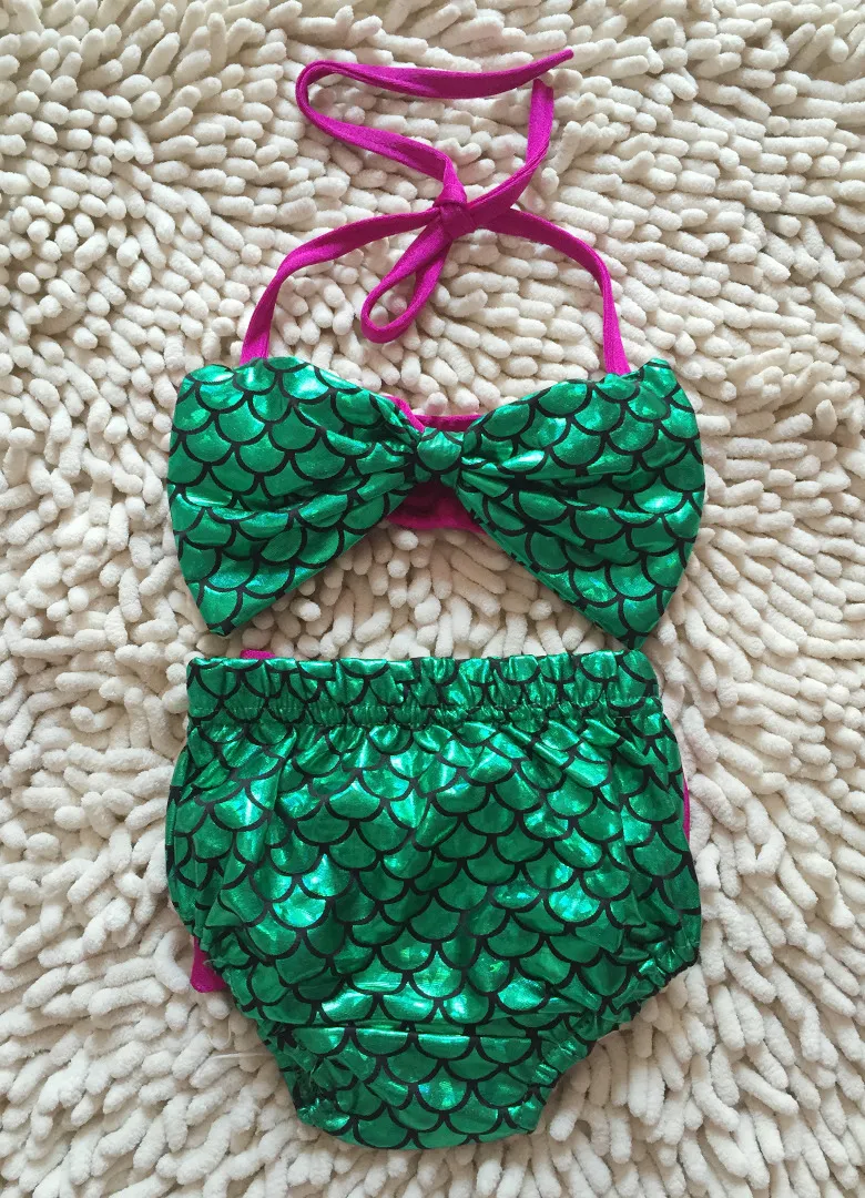 Toddler Kids Swimwear Baby Girl Mermaid Swimsuit Girls Bikini Set Summer Children Swimwear Bathing Suit Baby Swimming Costume Beachwear