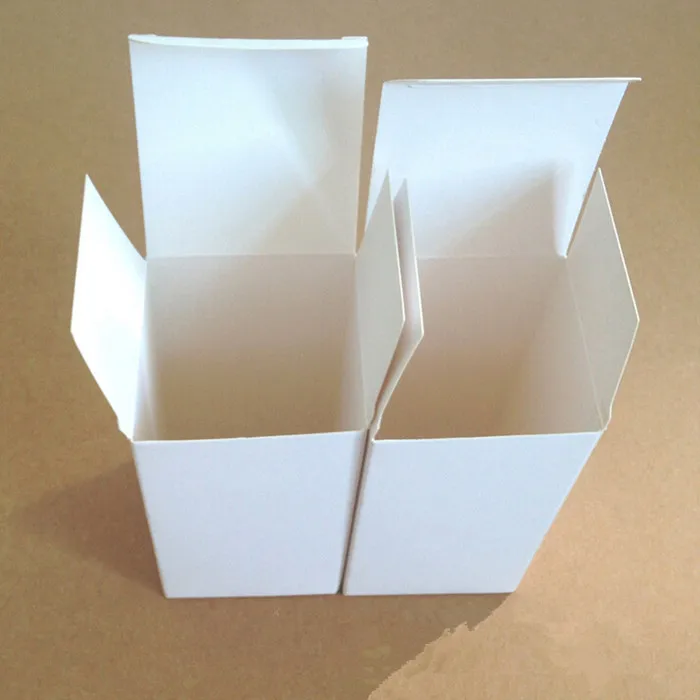 Einzelhandel 8*8*10cm DIY Weiß Karton Papier Faltschachtel Geschenk Verpackung Box für Schmuck Ornamente Parfüm kosmetische Flasche Weddy Candy Tee