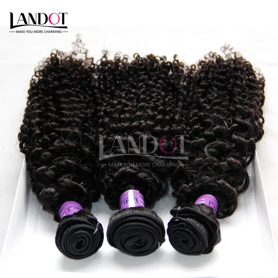 Cabelo Encaracolado peruano Não Transformados Peruano Kinky Encaracolado Tecer Cabelo Humano 3 Pacotes Muito 8A Grau Peruano Jerry Curl Cabelo Extensão Cor Natural