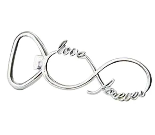 Forever Love Chrome Beer Bottle Opener Wedding Favors and Gifts Opener for Guests Party Supplier Bridal Shower